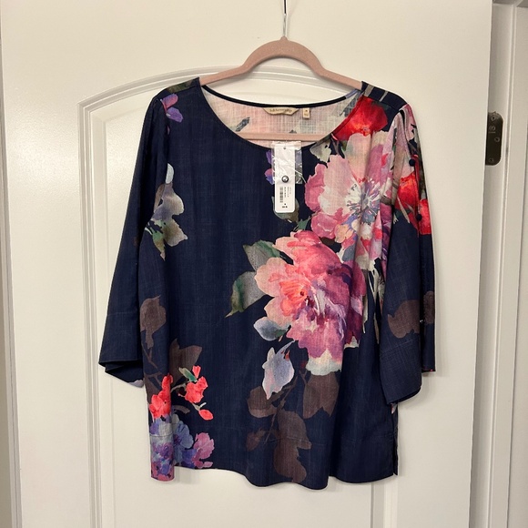 Soft Surroundings Linen Top Size M NWT - Picture 1 of 4